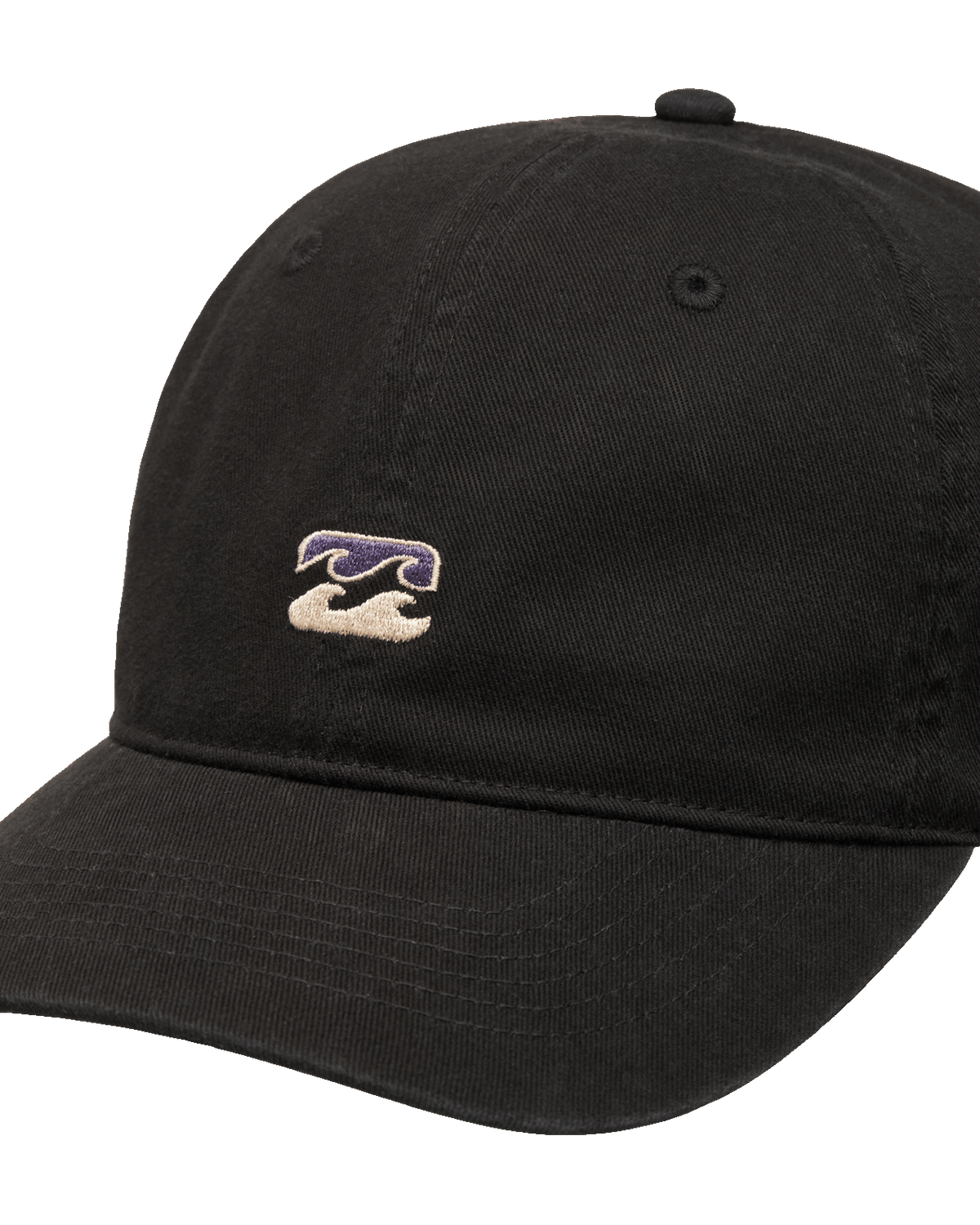 Icon Strapback Cap in Black