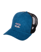 The Billabong Mens Icon Cord Trucker Cap in Real Teal