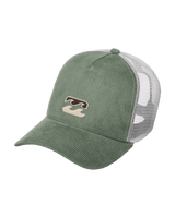 The Billabong Mens Icon Cord Trucker Cap in Sea Spray