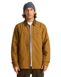 The Billabong Mens Jimmy Jacket in Tobacco
