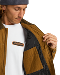 The Billabong Mens Jimmy Jacket in Tobacco