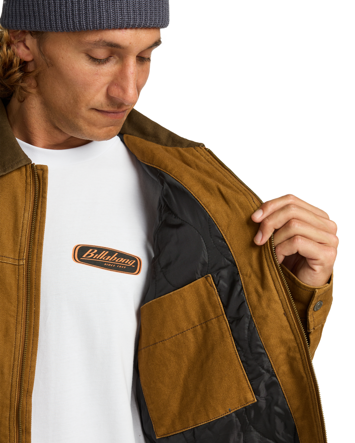 The Billabong Mens Jimmy Jacket in Tobacco