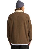 The Billabong Mens Chore Sherpa Jacket in Dark Cedar