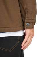 The Billabong Mens Chore Sherpa Jacket in Dark Cedar