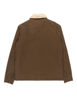 The Billabong Mens Chore Sherpa Jacket in Dark Cedar