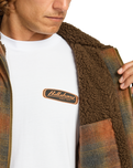The Billabong Mens Hills Sherpa Jacket in Otter