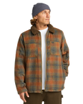 The Billabong Mens Hills Sherpa Jacket in Otter