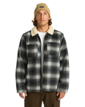 The Billabong Mens Hills Sherpa Jacket in Raven
