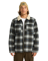 The Billabong Mens Hills Sherpa Jacket in Raven