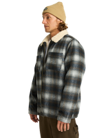 The Billabong Mens Hills Sherpa Jacket in Raven