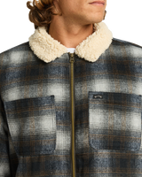 The Billabong Mens Hills Sherpa Jacket in Raven