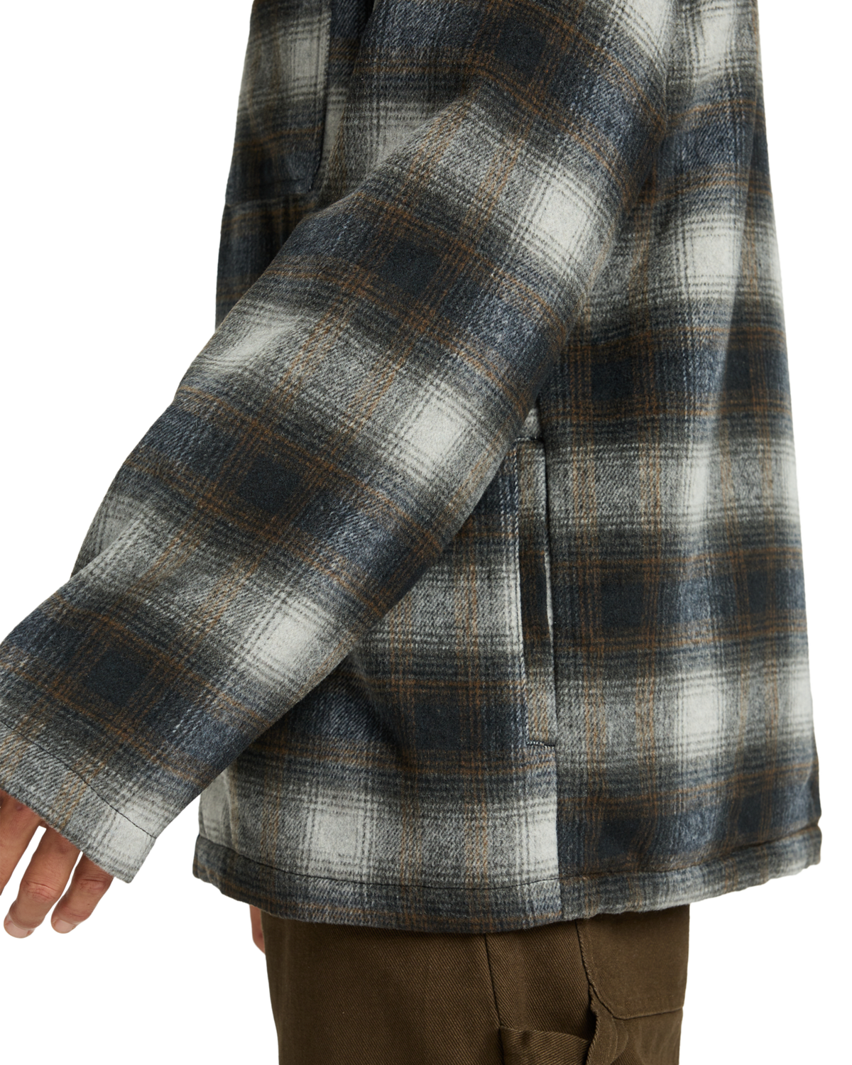 The Billabong Mens Hills Sherpa Jacket in Raven