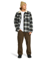 The Billabong Mens Hills Sherpa Jacket in Raven