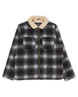 The Billabong Mens Hills Sherpa Jacket in Raven