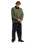 The Billabong Mens Chore Jacket in Riffle Green