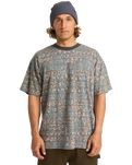 The Billabong Mens Paint Rack T-Shirt in Pewter