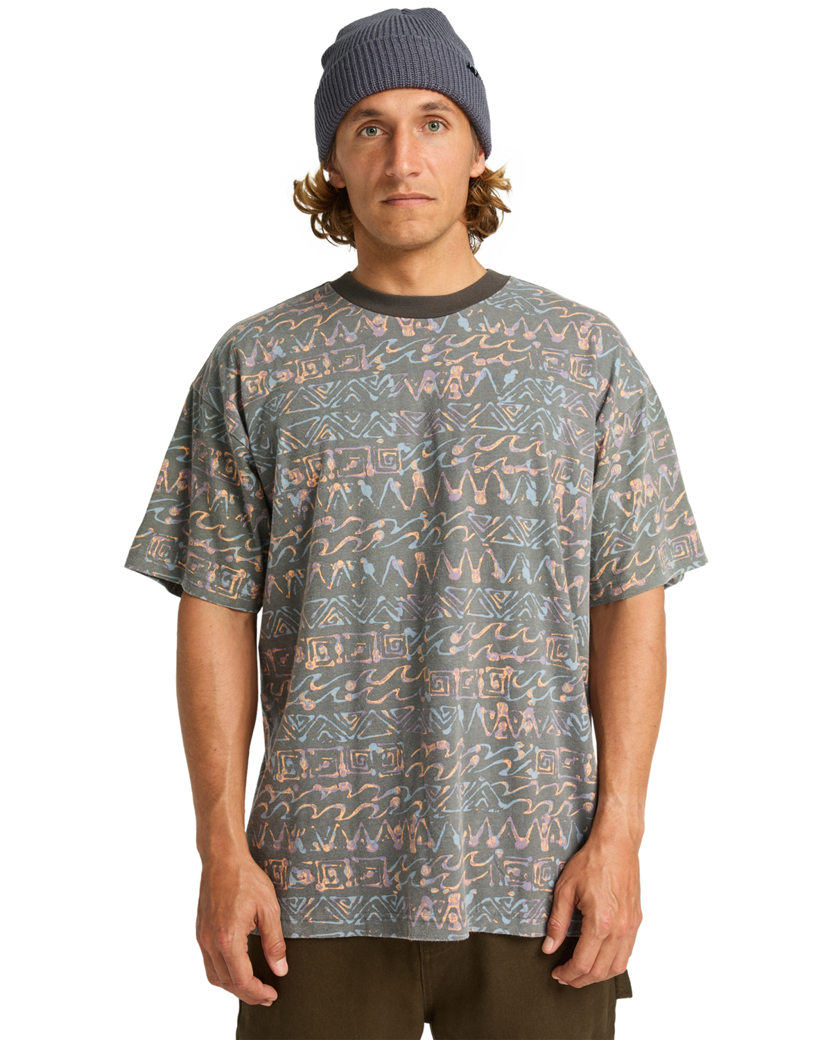 The Billabong Mens Paint Rack T-Shirt in Pewter