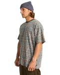 The Billabong Mens Paint Rack T-Shirt in Pewter