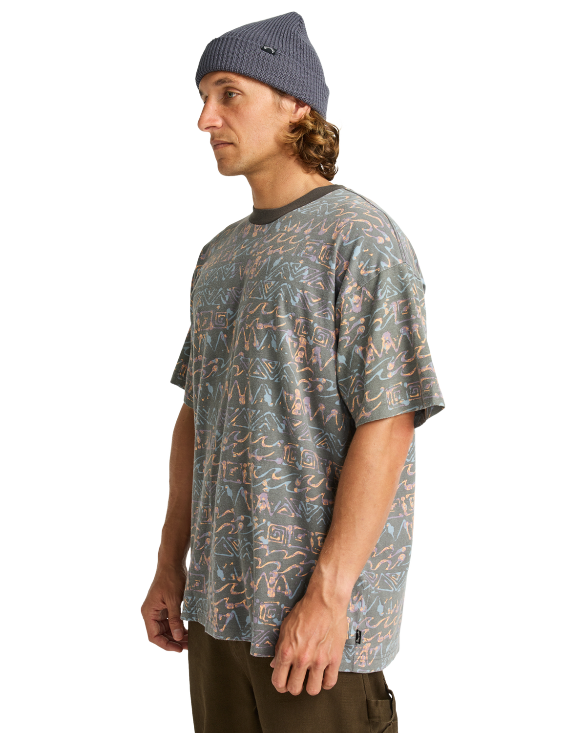 The Billabong Mens Paint Rack T-Shirt in Pewter