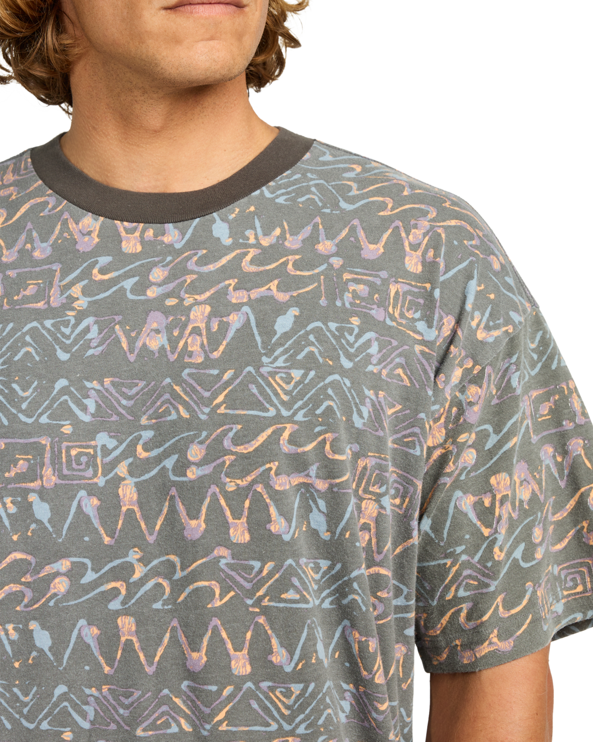 The Billabong Mens Paint Rack T-Shirt in Pewter