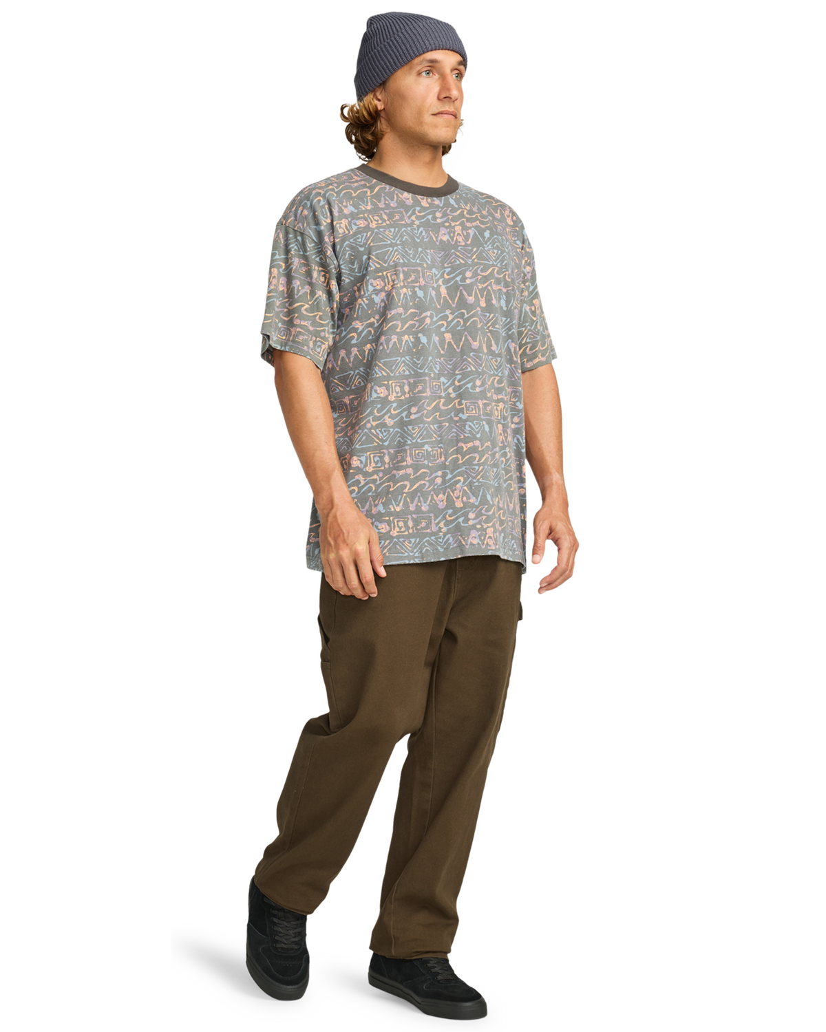 The Billabong Mens Paint Rack T-Shirt in Pewter