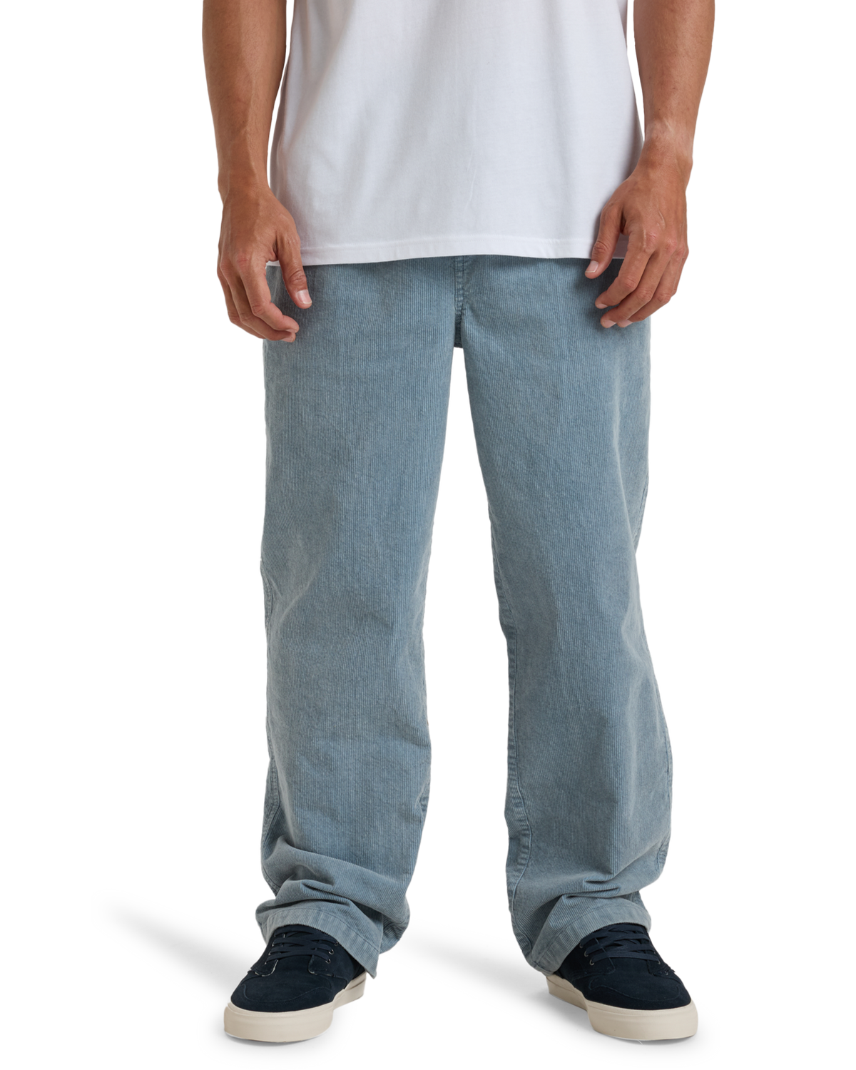The Billabong Mens Larry Cord Trousers in Washed Blue