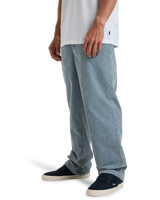 The Billabong Mens Larry Cord Trousers in Washed Blue