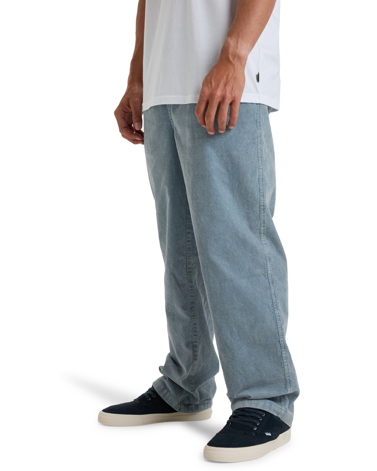 The Billabong Mens Larry Cord Trousers in Washed Blue