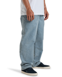 The Billabong Mens Larry Cord Trousers in Washed Blue