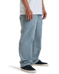 The Billabong Mens Larry Cord Trousers in Washed Blue