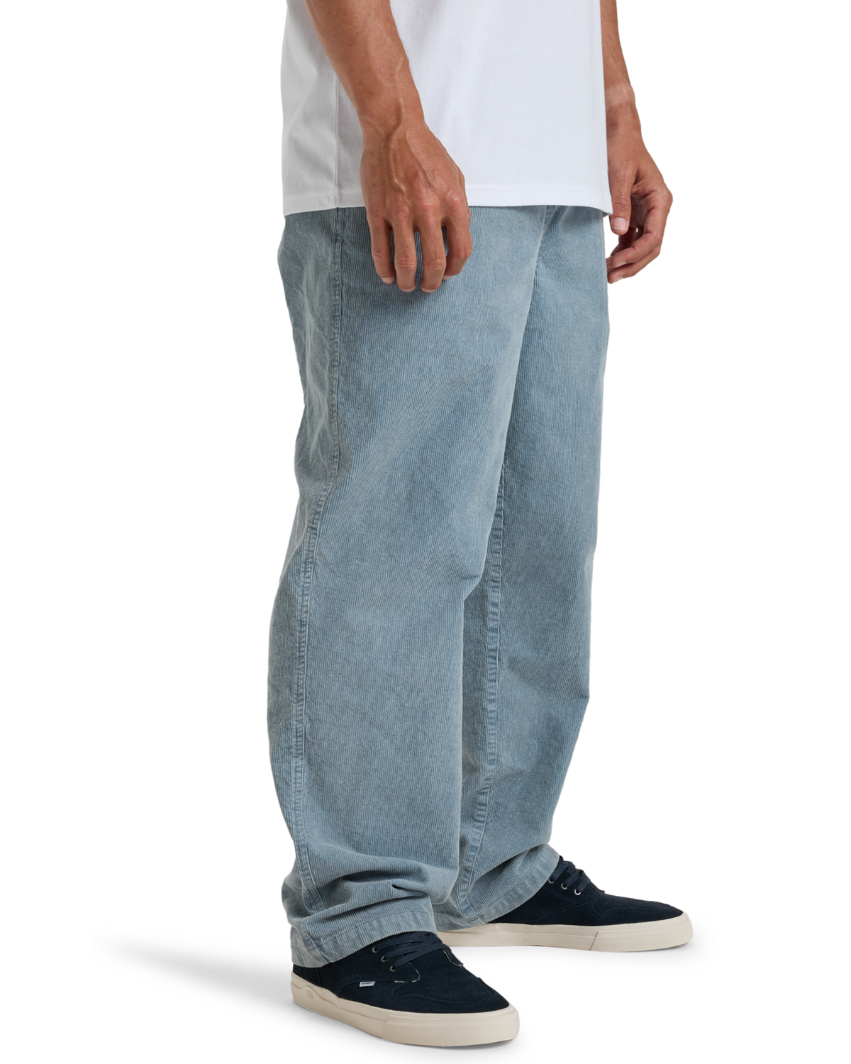 The Billabong Mens Larry Cord Trousers in Washed Blue