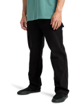 The Billabong Mens Bad Dog Workwear Trousers in Black