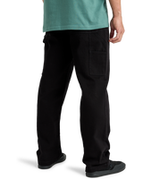 The Billabong Mens Bad Dog Workwear Trousers in Black