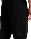 The Billabong Mens Bad Dog Workwear Trousers in Black