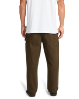 The Billabong Mens Bad Dog Workwear Trousers in Dark Cedar