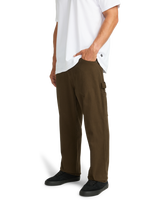 The Billabong Mens Bad Dog Workwear Trousers in Dark Cedar