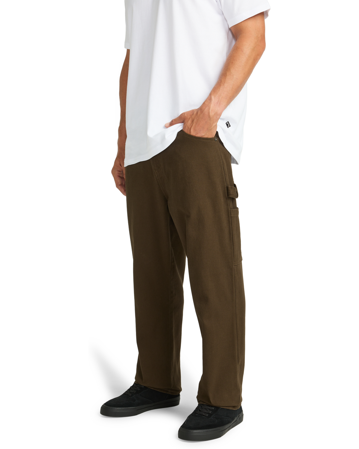 The Billabong Mens Bad Dog Workwear Trousers in Dark Cedar