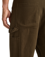 The Billabong Mens Bad Dog Workwear Trousers in Dark Cedar