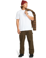 The Billabong Mens Bad Dog Workwear Trousers in Dark Cedar