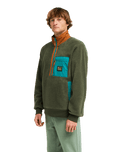 The Billabong Mens Adventure Division Boundary Shore Fleece Jacket in Caramel Cafe