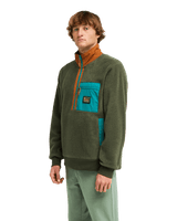 The Billabong Mens Adventure Division Boundary Shore Fleece Jacket in Caramel Cafe