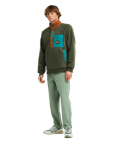 The Billabong Mens Adventure Division Boundary Shore Fleece Jacket in Caramel Cafe