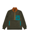 The Billabong Mens Adventure Division Boundary Shore Fleece Jacket in Caramel Cafe