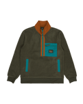 The Billabong Mens Adventure Division Boundary Shore Fleece Jacket in Caramel Cafe