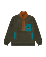 The Billabong Mens Adventure Division Boundary Shore Fleece Jacket in Caramel Cafe