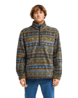 The Billabong Mens Adventure Division Boundary Mock Neck 1/2 Zip Fleece Jacket in Raven