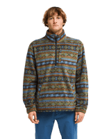 The Billabong Mens Adventure Division Boundary Mock Neck 1/2 Zip Fleece Jacket in Raven