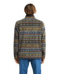 The Billabong Mens Adventure Division Boundary Mock Neck 1/2 Zip Fleece Jacket in Raven