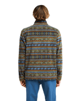 The Billabong Mens Adventure Division Boundary Mock Neck 1/2 Zip Fleece Jacket in Raven
