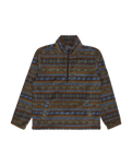 The Billabong Mens Adventure Division Boundary Mock Neck 1/2 Zip Fleece Jacket in Raven